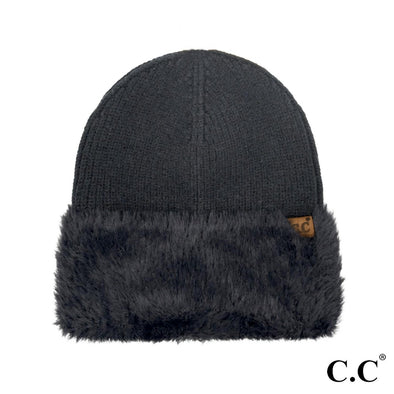 Cuff Beanie in Black