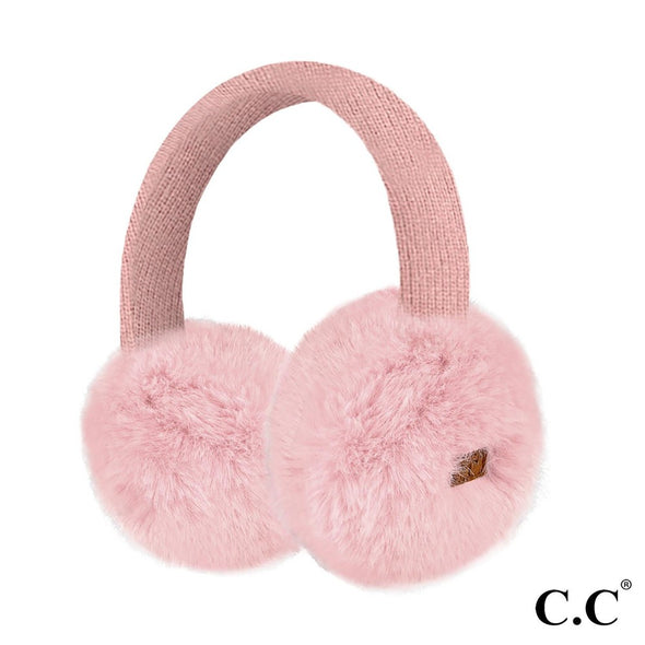 Earmuff Headband in Rose