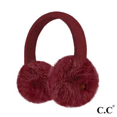 Earmuff Headband in Burgundy