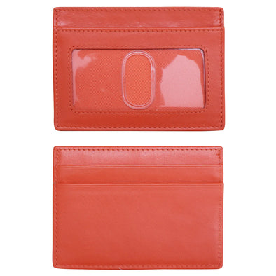 ID/CC Holder with RFID Blocking Lining in Coral