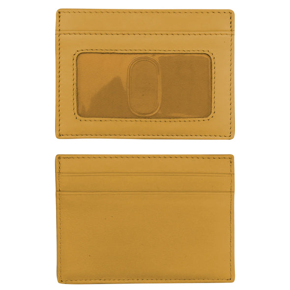 ID/CC Holder with RFID Blocking Lining in Yellow