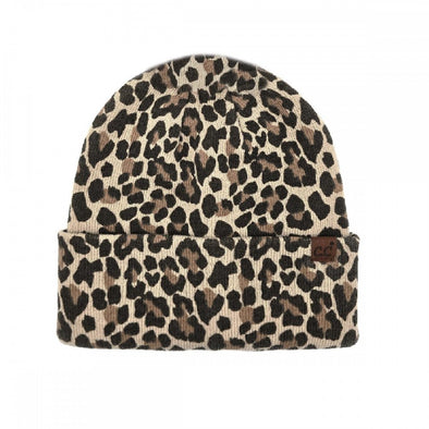 Leopard Print Beanie