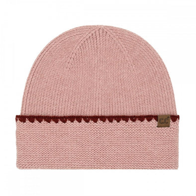 Stitch Cuff Beanie in Rose