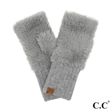 Fingerless Gloves in Gray