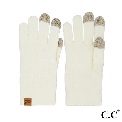 Touchscreen Gloves in Ivory