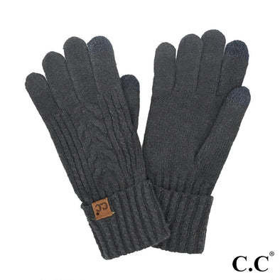 Touchscreen Gloves in Black