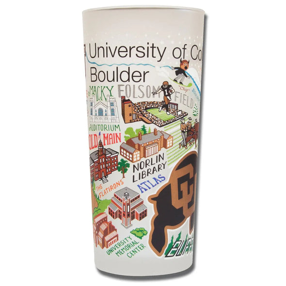 CU Boulder Glass 15oz