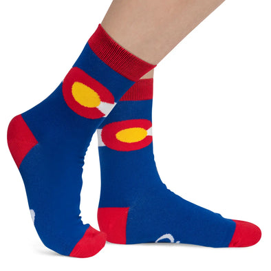 I Heart CO Socks in Blue