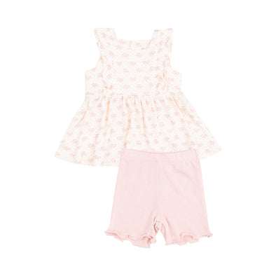 Ruffle Tank & Bike Shorts Set in Mini Bows