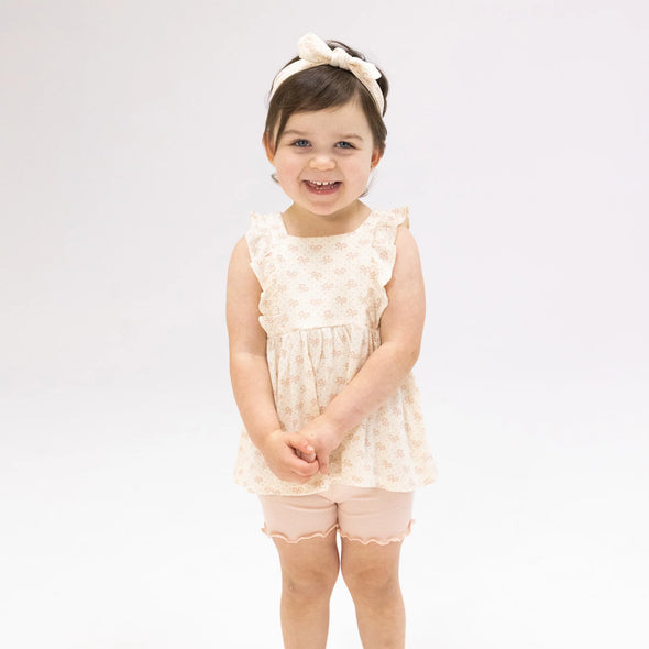 Ruffle Tank & Bike Shorts Set in Mini Bows