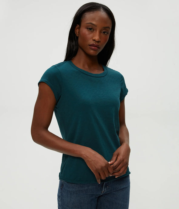 Trudy Crew Tee in Rainforest