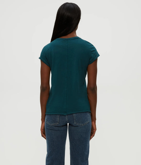 Trudy Crew Tee in Rainforest