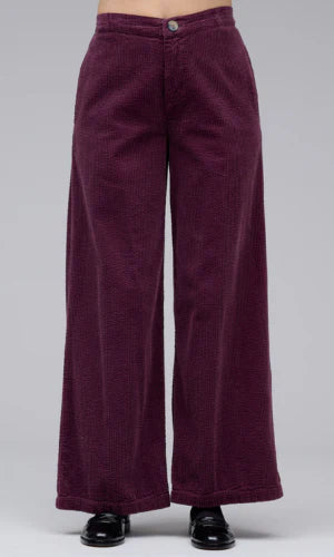 Wide Leg Corduroy Pants in Cinnabark