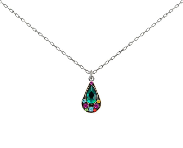 Domas Simple Drop Necklace in Multicolor