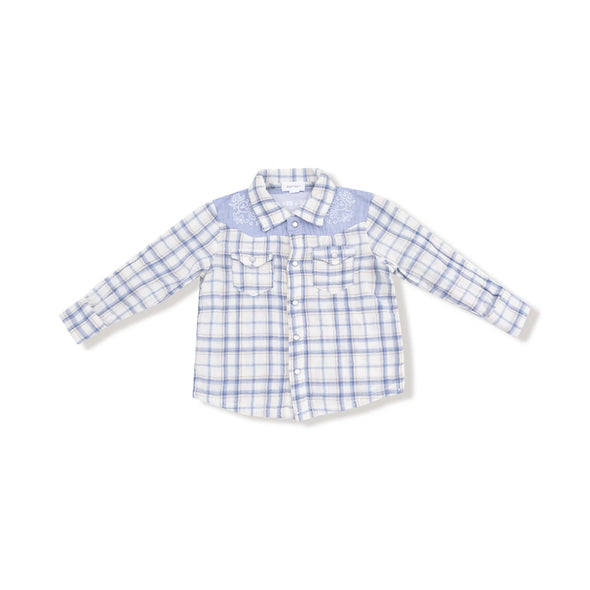 Howdy Plaid Shirt in Blue