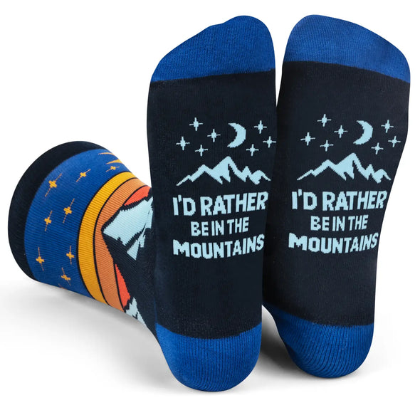 Men's I'd Rather Be in the Mountains Socks