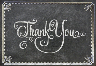 Chalkboard Thank You Notes Set of 14