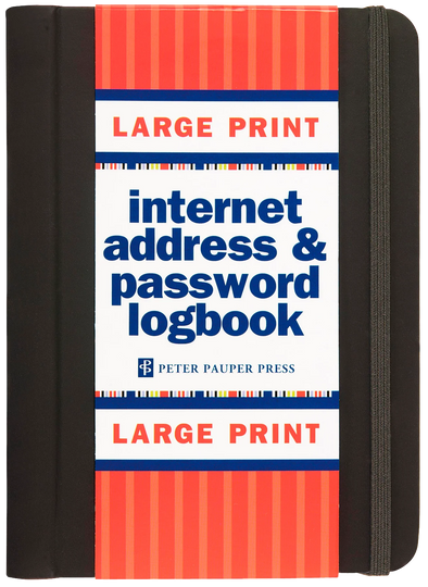 Large Print Internet Address & Password Logbook