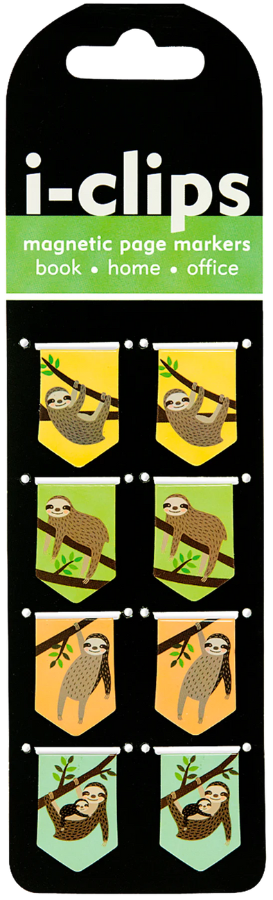 Sloths i-clips Magnetic Page Markers