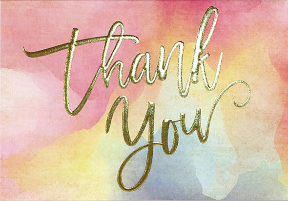 Watercolor Sunset Thank You Notes Set of 14