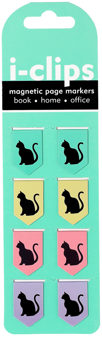 Black Cats i-clips Magnetic Page Markers