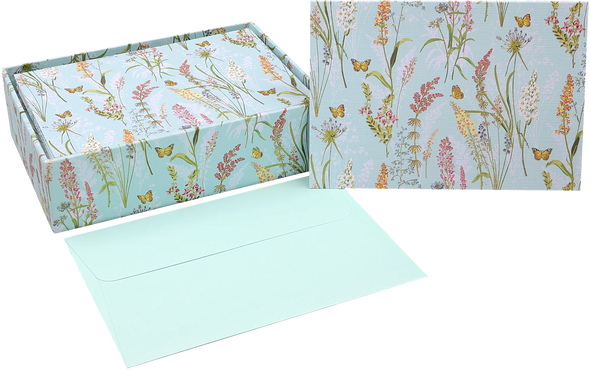 Blooms & Butterflies Notecards Set of 14
