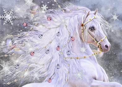Festive Horse Deluxe Boxed Holiday Cards Set of 20