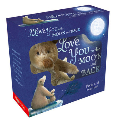I Love You to the Moon and Back Book and Bear Set