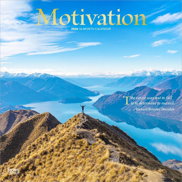 Motivation 2026 Monthly Square Wall Calendar