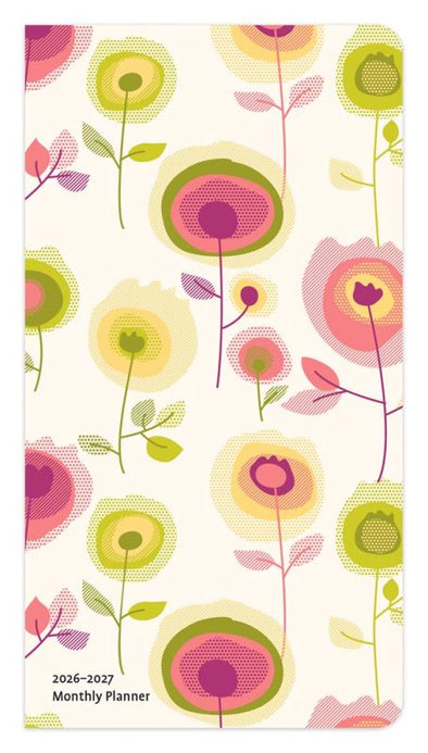 Vintage Blooms 2026-2027 Two Year Monthly Pocket Planner Calendar
