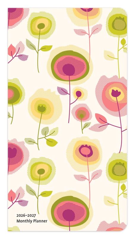 Vintage Blooms 2026-2027 Two Year Monthly Pocket Planner Calendar