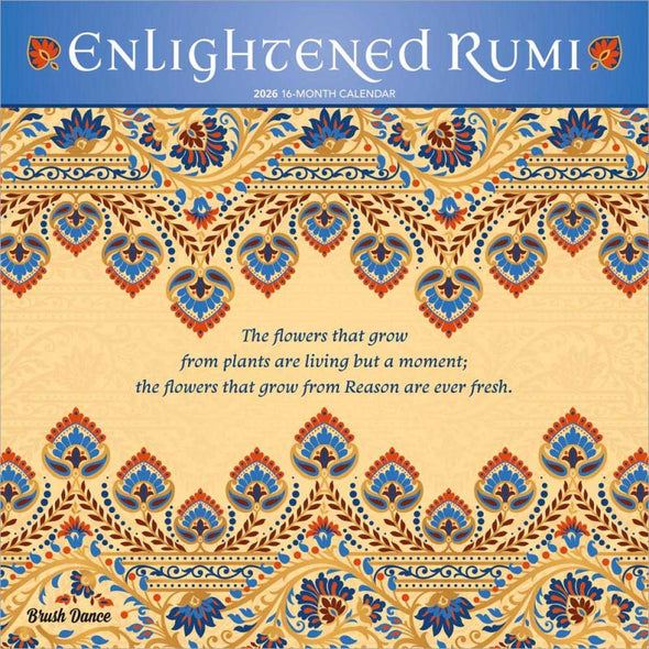 Enlightened Rumi 2026 Monthly Square Wall Calendar