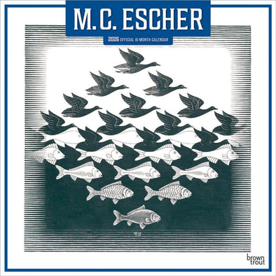 M.C. Escher 2026 Monthly Square Wall Calendar