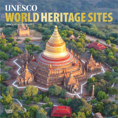 UNESCO World Heritage Sites 2026 Monthly Square Wall Calendar