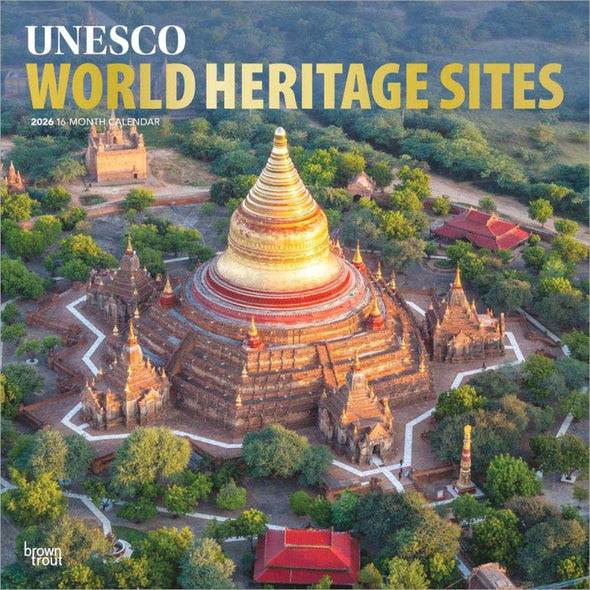 UNESCO World Heritage Sites 2026 Monthly Square Wall Calendar