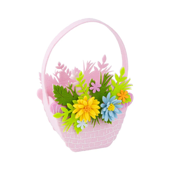 Felt Basket Pink
