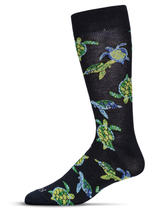 Men's Turtles Navy Socks