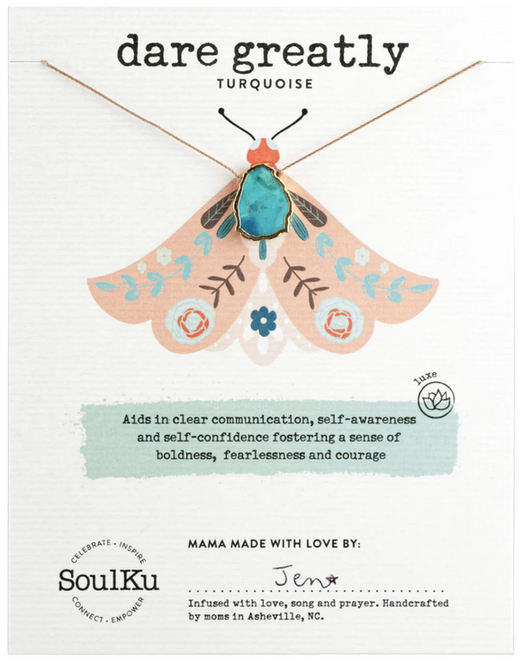 Turquoise Alchemy Necklace for Dare Greatly