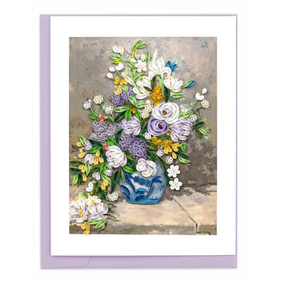 Quilled Artist Series - Spring Bouquet, Renoir Greeting Card