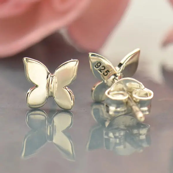 Sterling Silver Butterfly Earrings