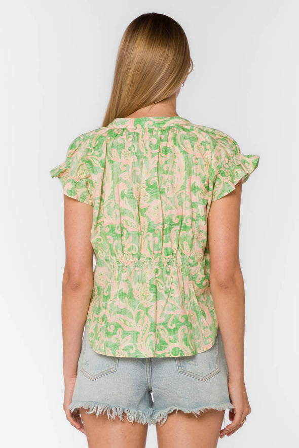 Avery Top in Jacobean Floral