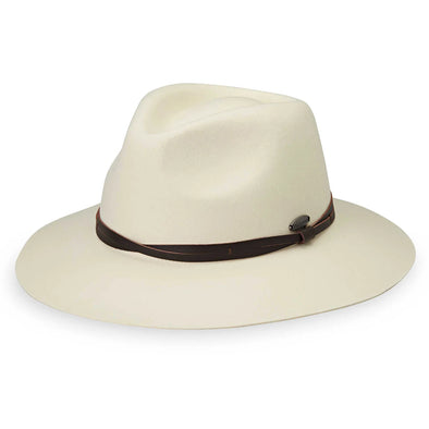 Aspen Sun Protection Fedora in Winter White