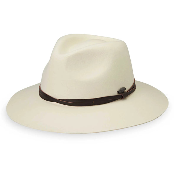 Aspen Sun Protection Fedora in Winter White