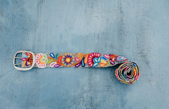 Bright Embroidered Belt