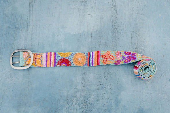 Butterfly Embroidered Belt