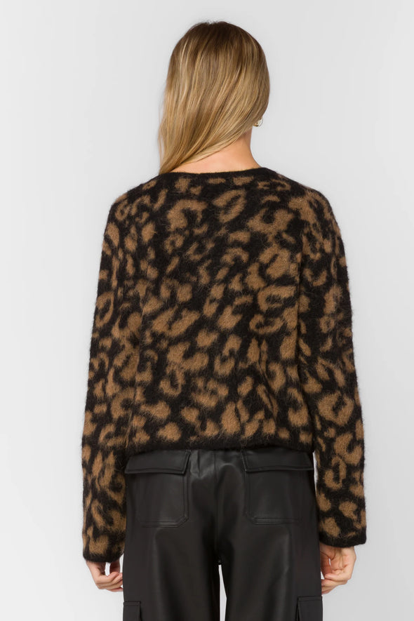 Banksy Sweater in Sandstone Cheetah