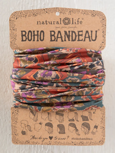 Boho Bandeau in Brown Tuscany Border