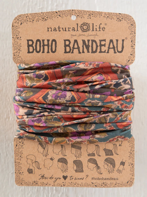 Boho Bandeau in Brown Tuscany Border