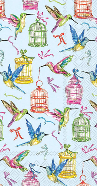 Paper Guest Towels 16 Count Birds and Cages
