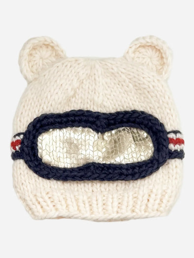 Bear Ski Goggle Hat 6-24M